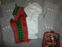kuhinjska pomagala - tekstil, kuhinjske rukavice, božićni uzorak