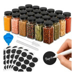 Ruhhy set posuda za začine 24/1 – staklene posude 120 ml s etiketama i