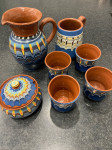 Set keramike - rucni rad, ebru