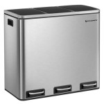 SONGMICS LTB54NL – Posuda za razvrstavanje otpada (3 × 18 L)