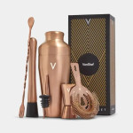 VonShef 6-dijelni Set za Koktele Parisian – Luksuzni Rose Gold Dizajn