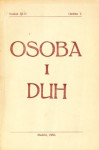 Osoba i duh: revija za duhovno-znanstvena pitanja III-IV./1953.