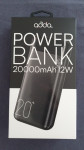 Power bank 20.000 mAh, prijenosno napajanje, Micro USB, 2x USB - NOVO!