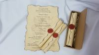 Vintage pozivnice za vjenčanje, pečat od voska, ŠALJEMO POŠTOM