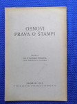Stanko Frank – Osnovi prava o štampi