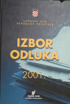 Upravni sud RH – Izbor odluka 2001.
