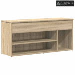 Klupa za cipele boja hrasta 102x30,5x45 cm konstruirano drvo - Sonoma