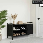 Ormar za cipele 100 x 39,5 x 55,5 cm Konstruirano drvo - Crni hrast