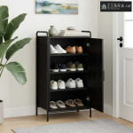 Ormar za cipele 51 x 36,5 x 93 cm Konstruirano drvo Crni hrast - Crni