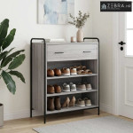 Ormar za cipele 76 x 36,5 x 93 cm Konstruirano drvo Siva Sonoma - Siva