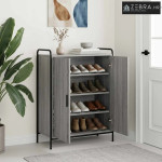 Ormar za cipele 76 x 36,5 x 93 cm Konstruirano drvo Siva Sonoma - Siva