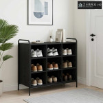 Ormar za cipele 85 x 39,5 x 75 cm Konstruirano drvo Crni hrast - Crni