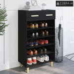 Ormar za cipele Crni hrast 60 x 35 x 105 cm Konstruirano drvo - Crni h