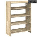 Stalak za cipele boja hrasta 60x25x81 cm konstruirano drvo - sonoma hr