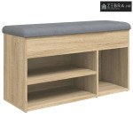 Klupa za cipele boja hrasta 82 x 32 x 45,5 cm konstruirano drvo - Sono