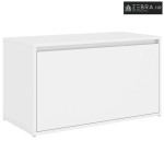 Klupa za hodnik 80 x 40 x 45 cm bijela od konstruiranog drva