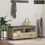 Klupa za hodnik s jastukom Sonoma hrast 100 x 38 x 46 cm