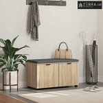 Klupa za hodnik s jastukom Sonoma hrast 80 x 38 x 46 cm - sonoma hrast
