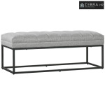 Klupa u industrijskom stilu, klupa za krevet, metalne noge, roza + crn