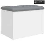 Klupa za odlaganje bijela 62x42x45 cm inženjerski drvo - Bijela 62 x 4