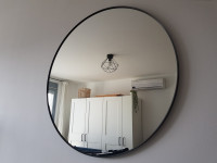 Novo veliko crno zidno ogledalo