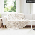 Lažni zec deka Bijelo 220 x 240 cm Poliester