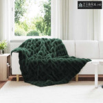 Lažni zec deka Tamnozelena 150 x 220 cm Poliester