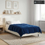 Ljetni pokrivač Šonerisan Tamno plava 135 x 220 cm Mikrovlakna - Tamno