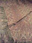 Perzijski oversized prekrivač za krevet sa resama kašmir uzorak