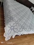Prekrivač za bračni krevet- ručni rad