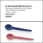 Tupperware set šarenih žličica 4 komada