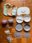PRODAJEM SET POSUĐA I PRIBORA ZA HRANJENJE/DOHRANU DJECE