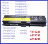 nova Baterija za Lenovo L420 L510 T410 T520 E40 E50 L410 T410...