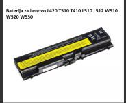 Baterija za Lenovo L420 T510 T410 L510 L512 W510 W520 W530...