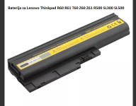 Baterija za Lenovo Thinkpad R60 R61 T60 Z60 Z61 R500 SL300 SL500