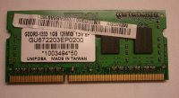 1GB ELPIDA DDR3 1333 PC-10600 DDR3 SODIMM Garancija!  KN.1GB0H.017