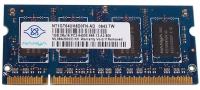 1GB NANYA NT1GT64UH8D0FN-AD PC2-6400 800mhz DDR2 SODIMM