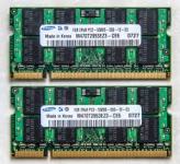 2x1GB(2GB) Samsung M470T2953EZ3-CE6 DDR2 667mhz SODIMM