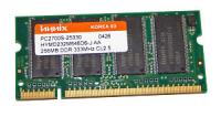 2x256MB(512MB)Hynix 333mhz PC2700S DDR SODIMM 1strani SPS: 393571-001