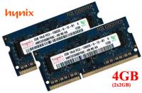 2x2GB(4GB) HYNIX PC3-10600 1333mhz SODIMM HMT125S6TFR8C-H9