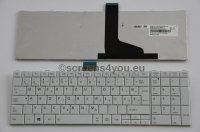 Tipkovnica za laptope Toshiba Satellite C850/C855/C870/C875 bijela