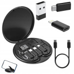 Komplet adapterjev 5v1 USB-C mikro USB Lightning za mobilne telefone