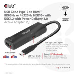USB-C Gen2 u HDMI Club3D CAC-1588