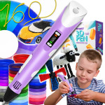 3D pisalo 5V tiskalnik kit 160m PLA filamentov USB vijoličen