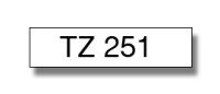 Brother TZe-251 / TZ-251 traka 24mm - crni ispis / bijela traka (origi