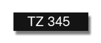 Brother TZe-335 / TZ-335 traka 12mm - bijeli tekst / crna traka (origi