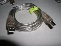 USB PRINTER KABEL A-B 2 metra LED RASVJETA U BOJI  -  NOVO
