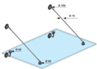 Nosači za staklene nadstrešnice ''Top 1''