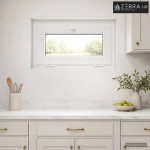 Unutarnja boja prozora u podrumu bijela RISOR 70 x 45 cm - Bijela 70 x