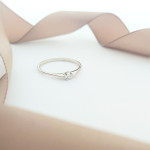 14K ZLATNI PRSTEN SA DIJAMANTOM 0,10CT 1,03G .585***24RATE***R1***